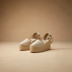natural canvas platform espadrilles with jute sole